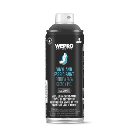 WEPRO Farba na vinyl a textil - čierná matná 400 ml