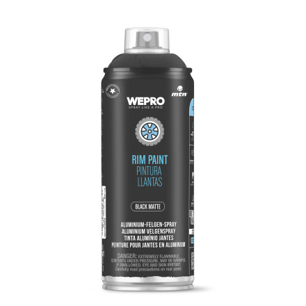 WEPRO Farba na disky kolies - čierná matná 400 ml